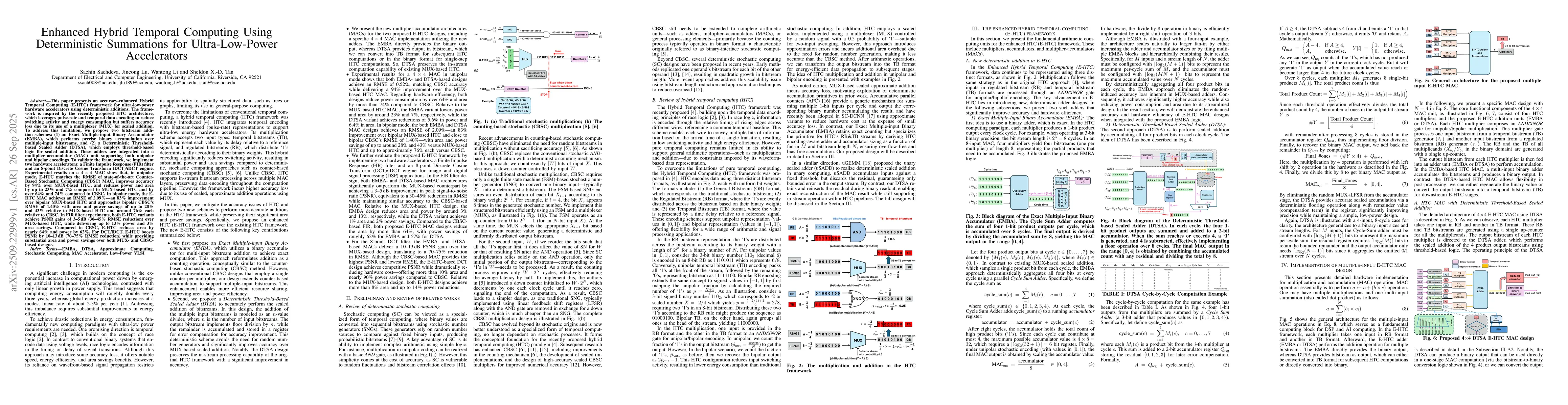 Thumbnail for Enhanced Hybrid Temporal Computing Using Deterministic Summations for
  Ultra-Low-Power Accelerators