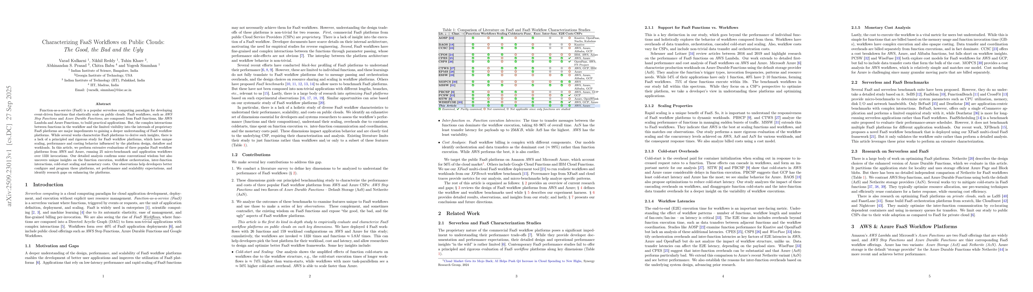 Thumbnail for Characterizing FaaS Workflows on Public Clouds: The Good, the Bad and
  the Ugly