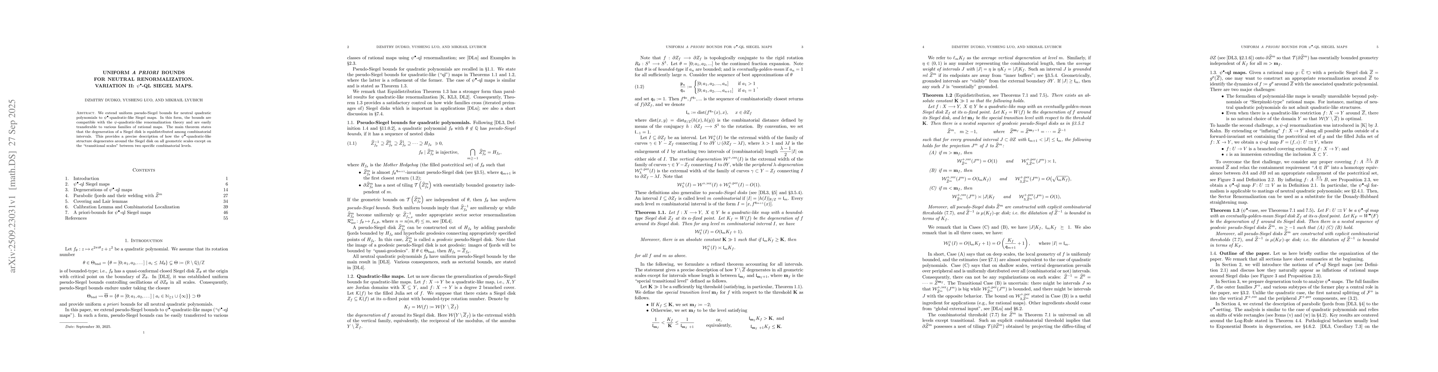Thumbnail for Uniform \emph{a priori} bounds for neutral renormalization.
  Variation~\RN{2}: $ψ^\bullet$-ql Siegel maps