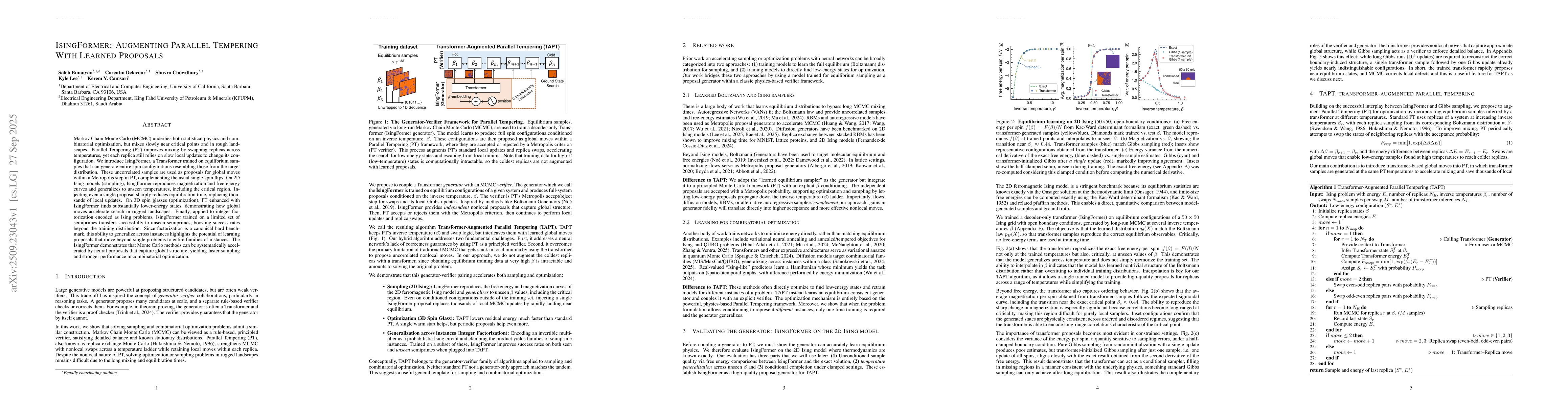 Thumbnail for IsingFormer: Augmenting Parallel Tempering With Learned Proposals