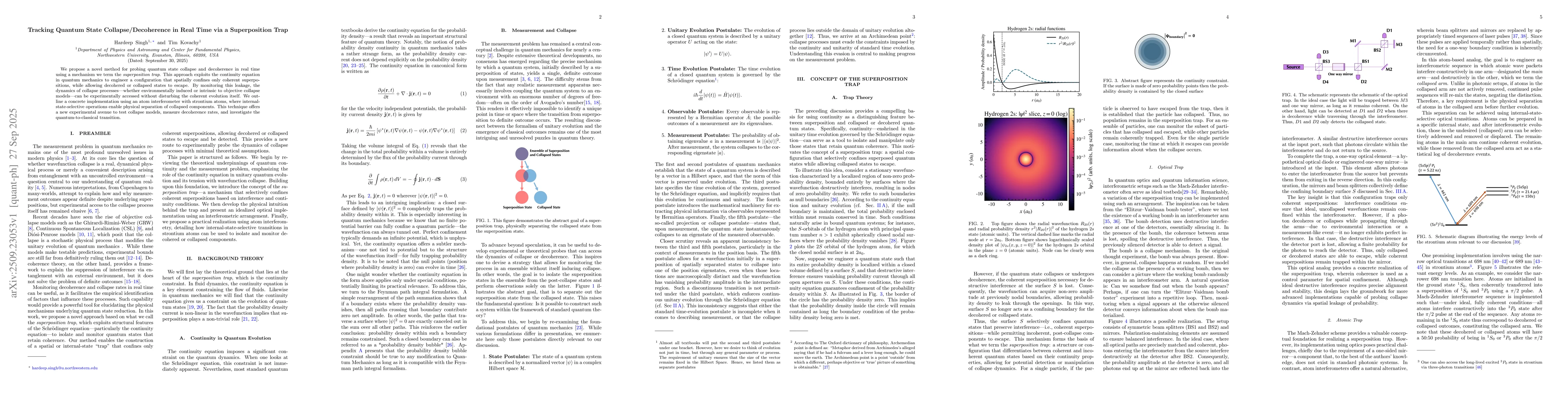Thumbnail for Tracking Quantum State Collapse/Decoherence in Real Time via a
  Superposition Trap