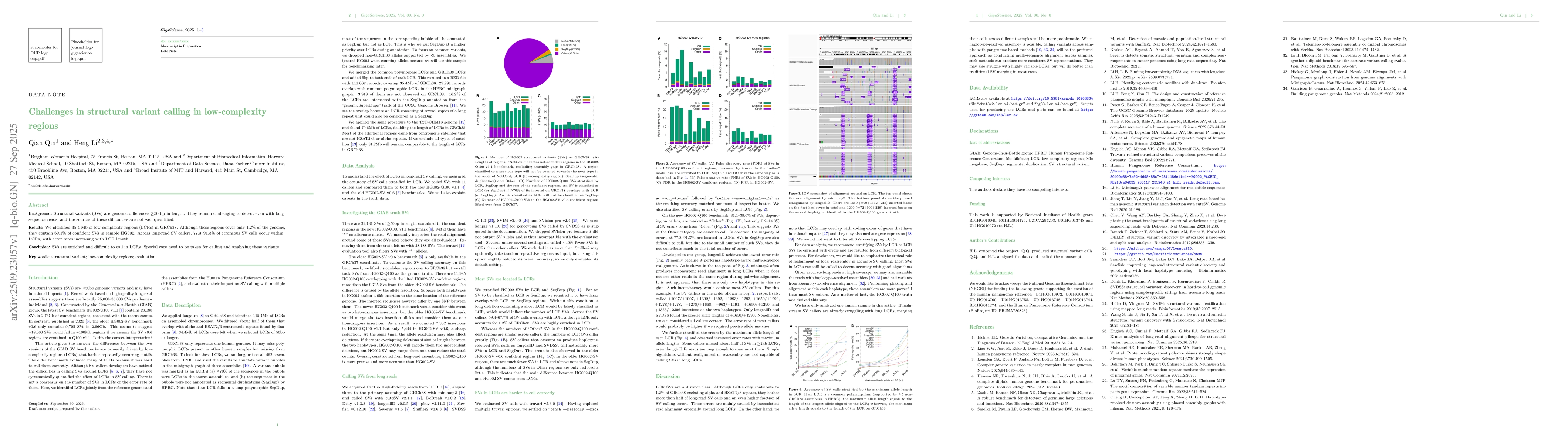 Thumbnail for Challenges in structural variant calling in low-complexity regions