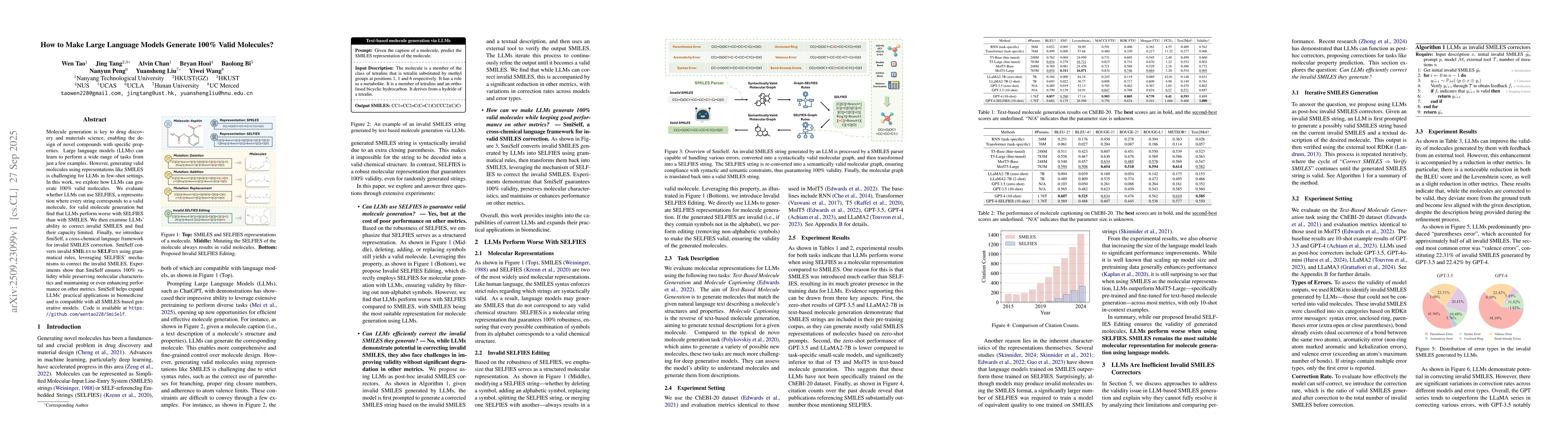Thumbnail for How to Make Large Language Models Generate 100% Valid Molecules?