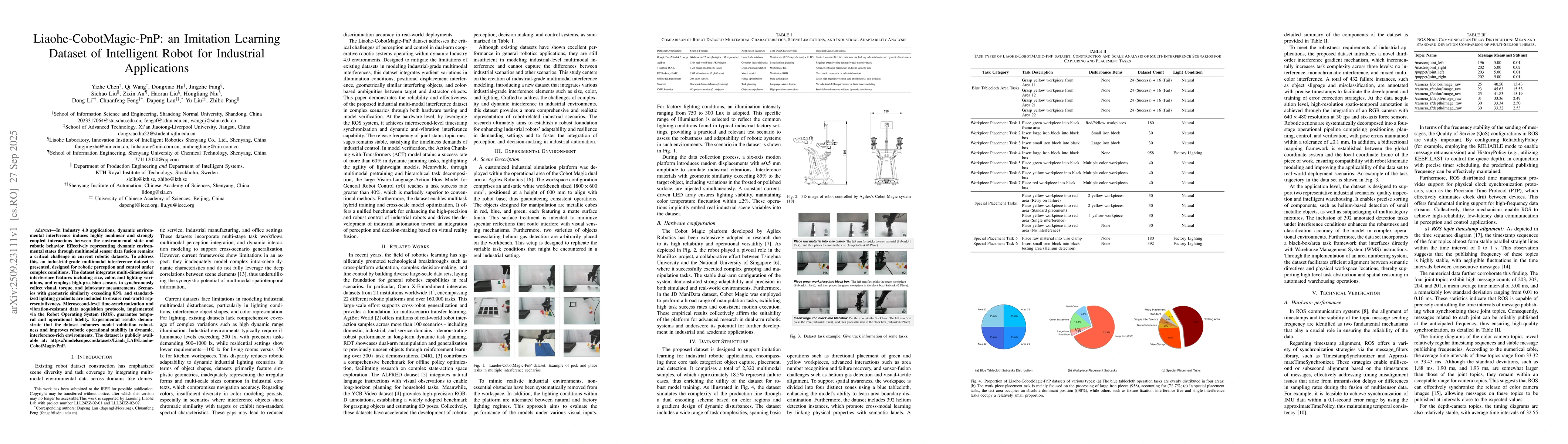 Thumbnail for Liaohe-CobotMagic-PnP: an Imitation Learning Dataset of Intelligent
  Robot for Industrial Applications