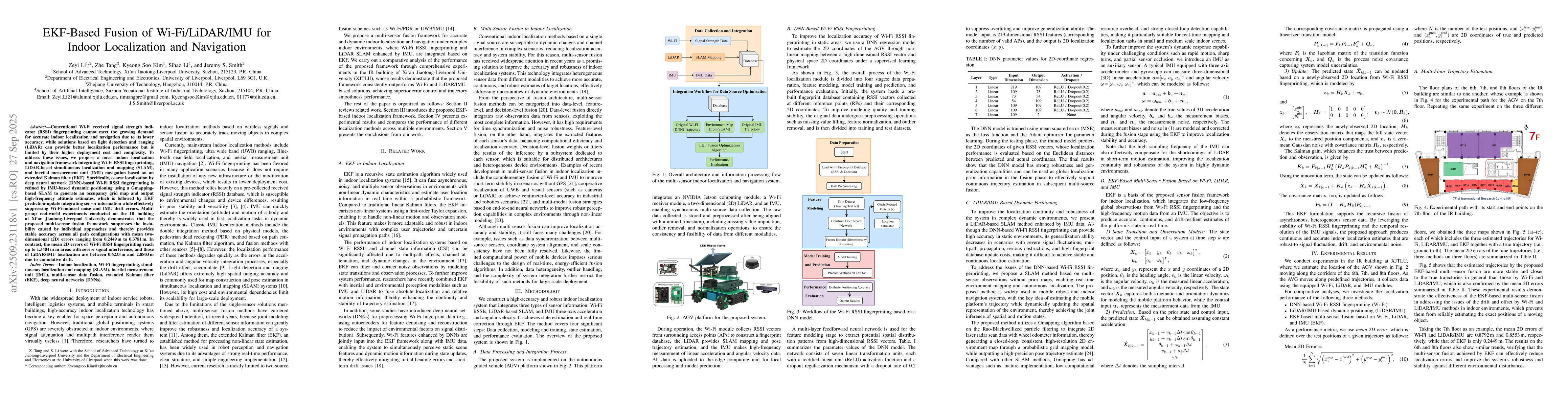 Thumbnail for EKF-Based Fusion of Wi-Fi/LiDAR/IMU for Indoor Localization and
  Navigation