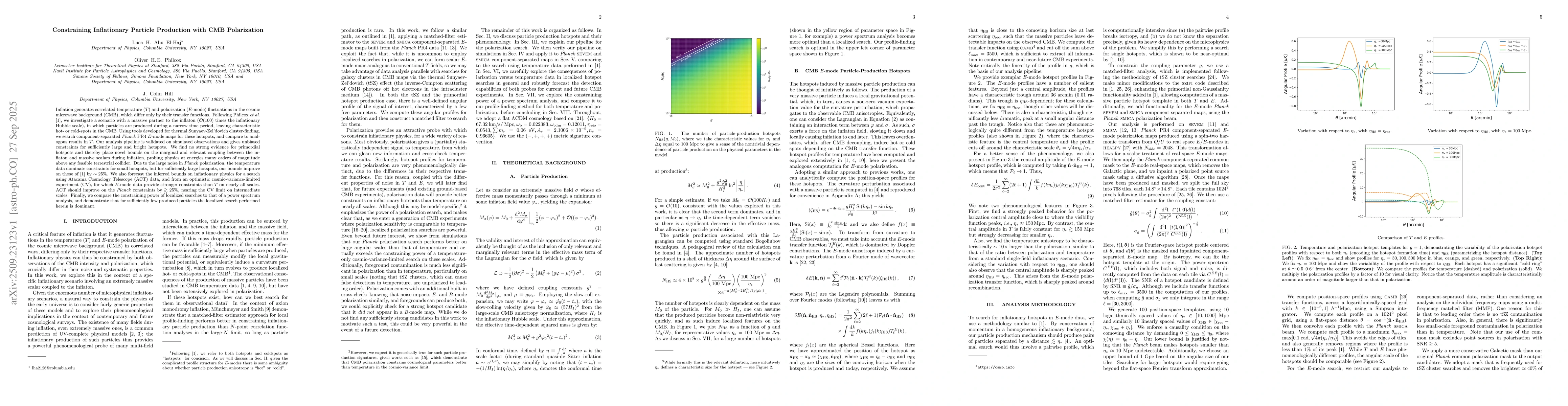 Thumbnail for Constraining Inflationary Particle Production with CMB Polarization