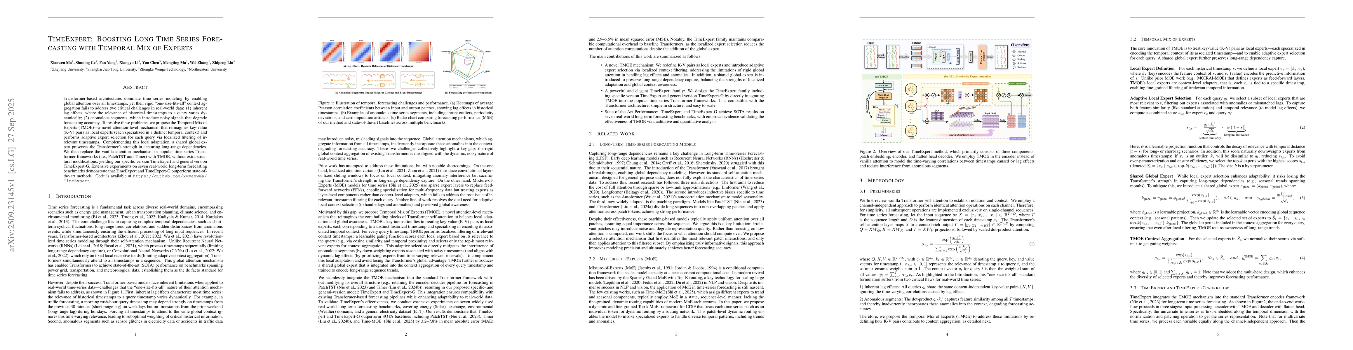 Thumbnail for TimeExpert: Boosting Long Time Series Forecasting with Temporal Mix of
  Experts