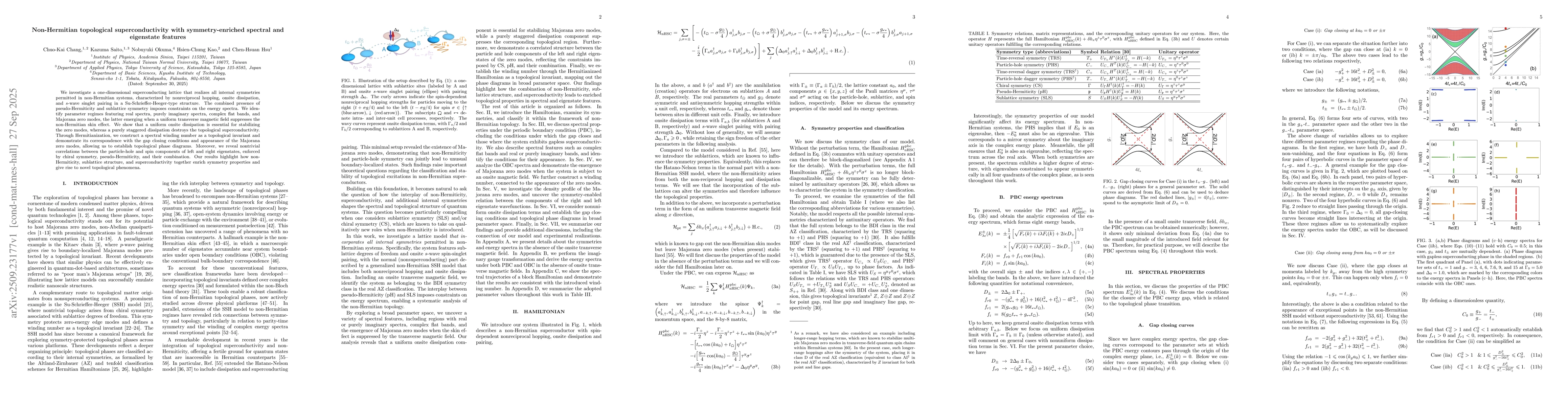 Thumbnail for Non-Hermitian topological superconductivity with symmetry-enriched
  spectral and eigenstate features