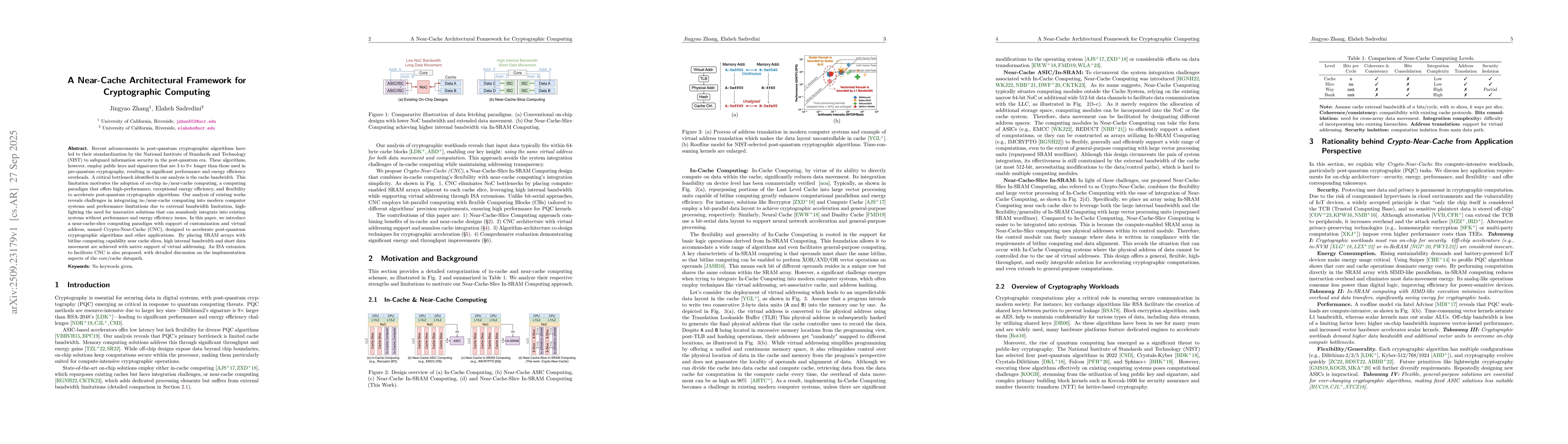 Thumbnail for A Near-Cache Architectural Framework for Cryptographic Computing