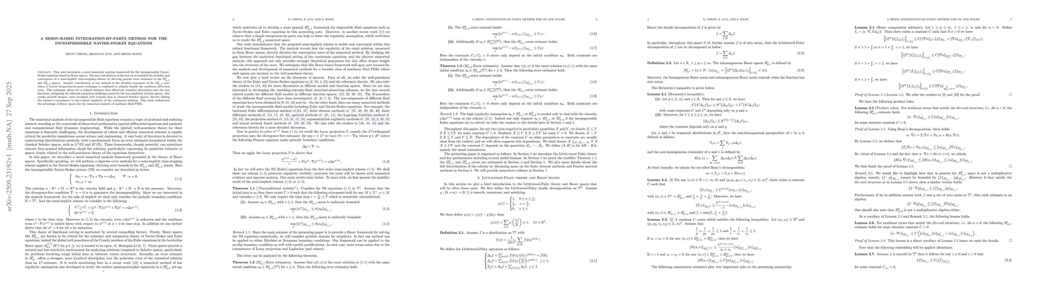 Thumbnail for A Besov-based integration-by-parts method for the incompressible
  Navier-Stokes equations