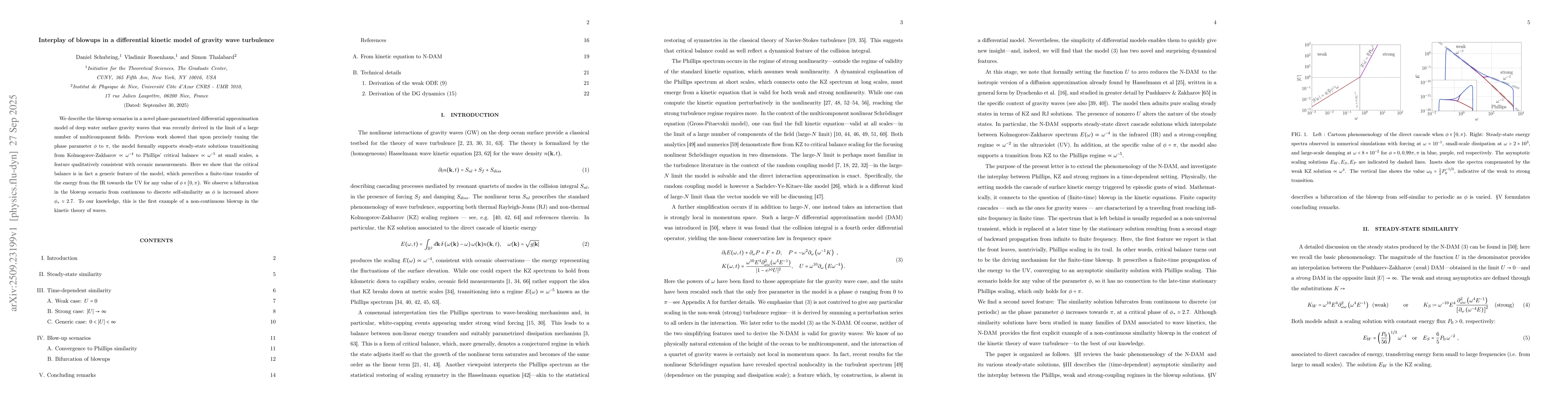 Thumbnail for Interplay of blowups in a differential kinetic model of gravity wave
  turbulence