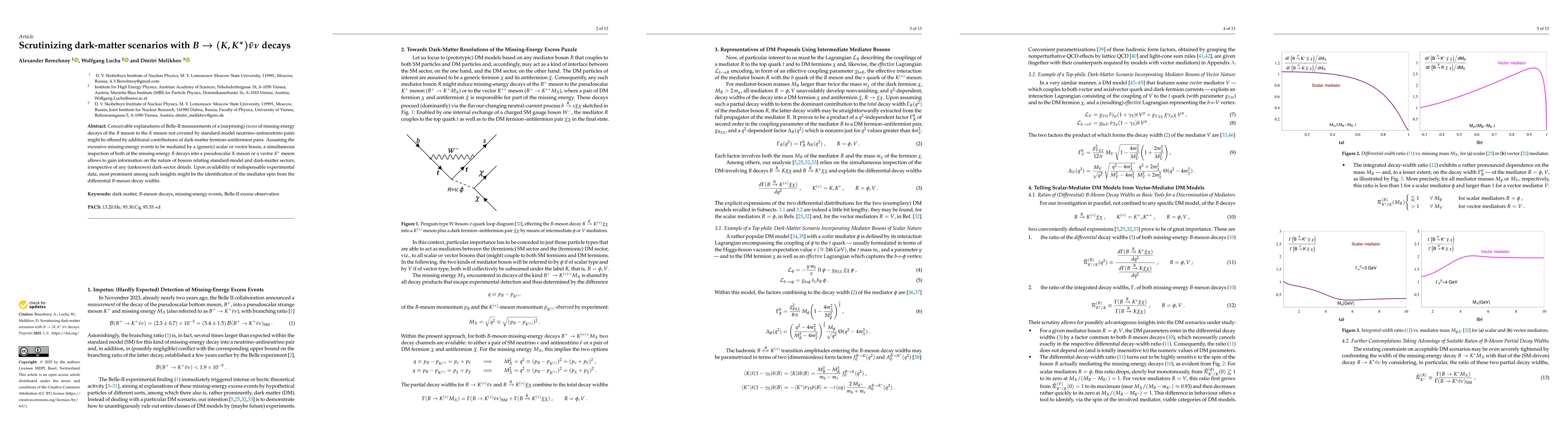 Thumbnail for Scrutinizing dark-matter scenarios with $B\to(K,K^*)\barνν$ decays
