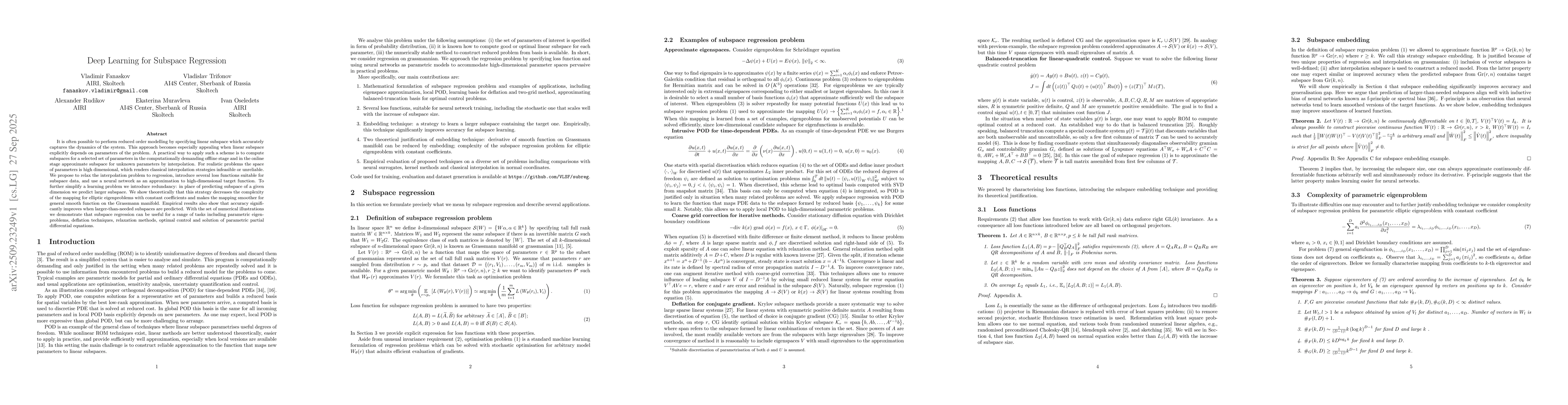 Thumbnail for Deep Learning for Subspace Regression