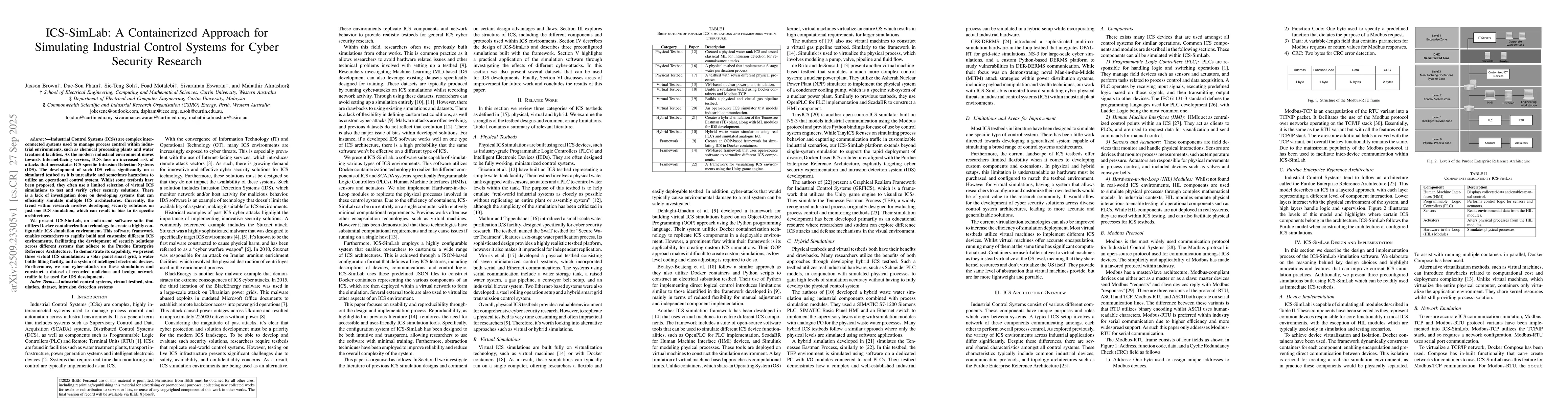 Thumbnail for ICS-SimLab: A Containerized Approach for Simulating Industrial Control
  Systems for Cyber Security Research