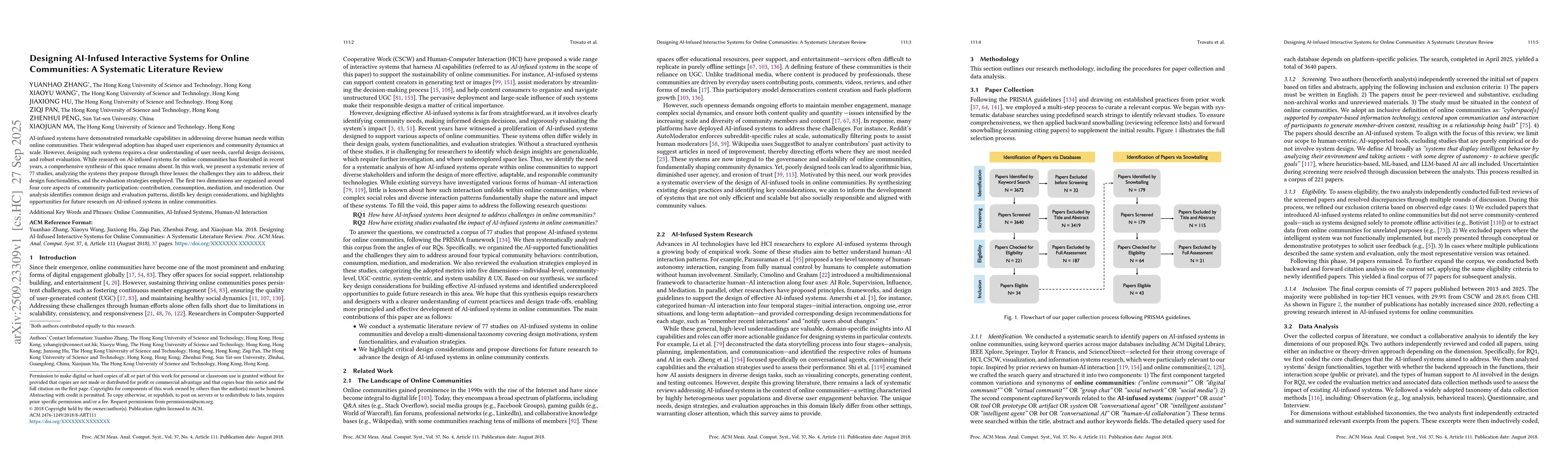 Thumbnail for Designing AI-Infused Interactive Systems for Online Communities: A
  Systematic Literature Review