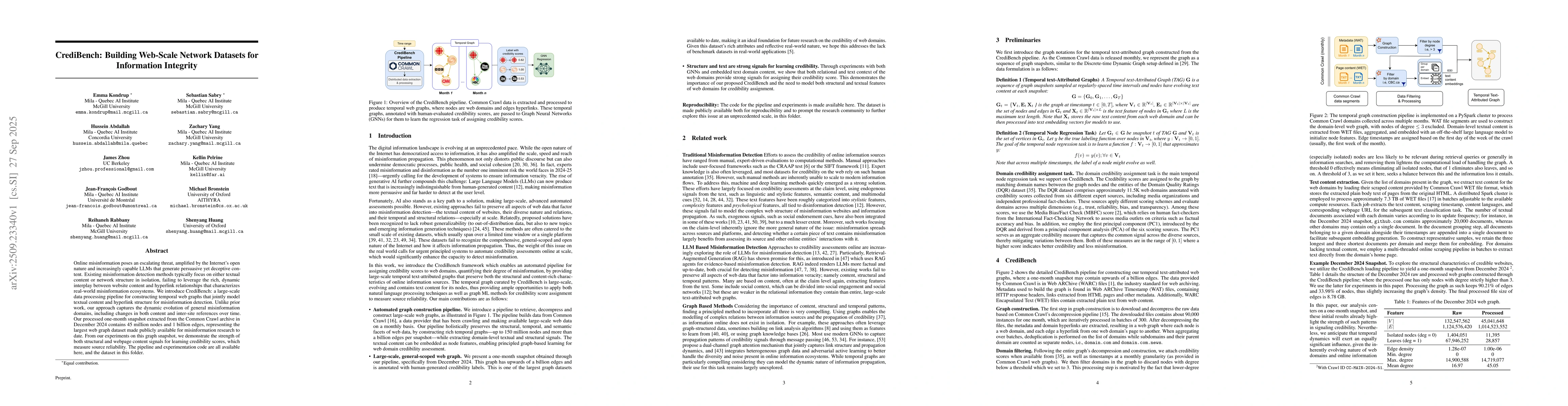 Thumbnail for CrediBench: Building Web-Scale Network Datasets for Information
  Integrity