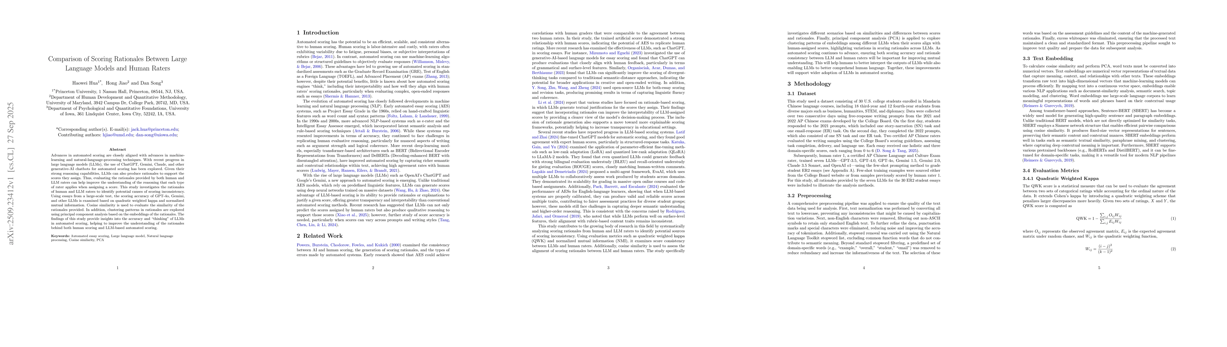 Thumbnail for Comparison of Scoring Rationales Between Large Language Models and Human
  Raters