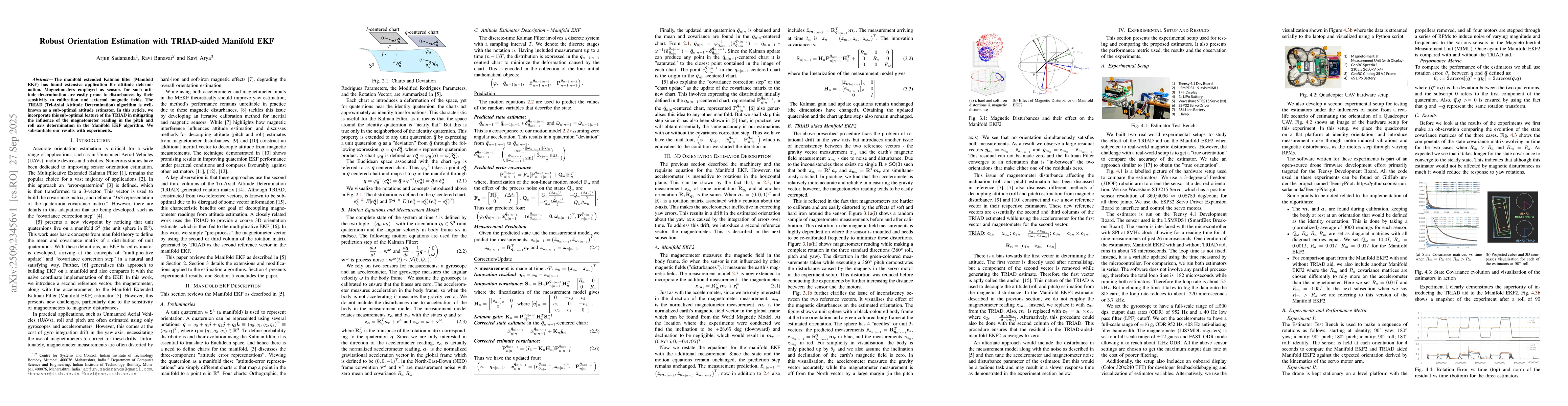 Thumbnail for Robust Orientation Estimation with TRIAD-aided Manifold EKF