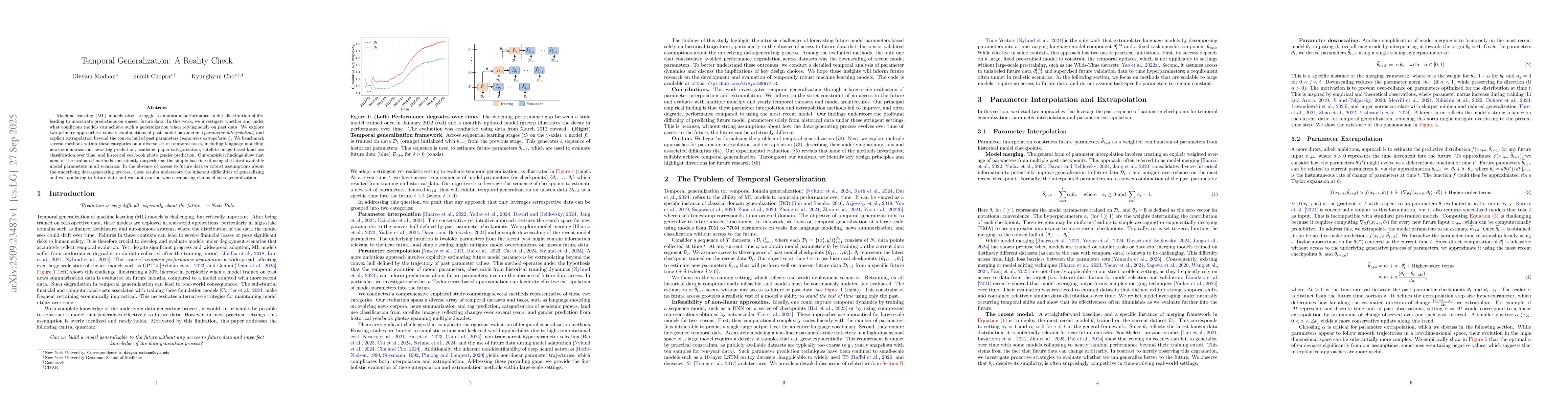 Thumbnail for Temporal Generalization: A Reality Check