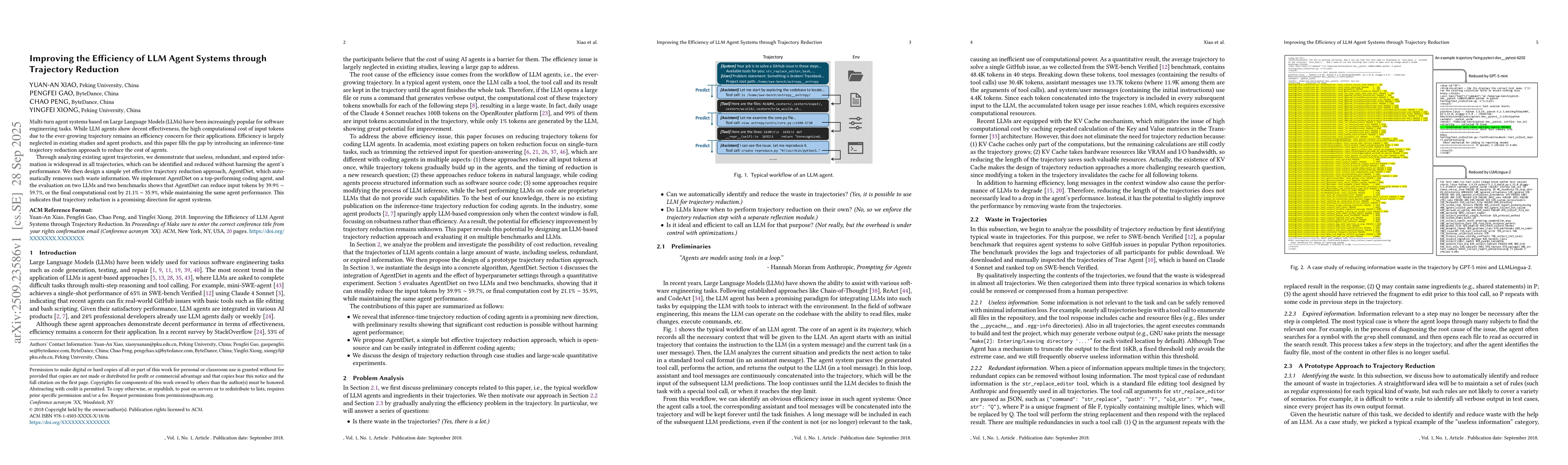 Thumbnail for Improving the Efficiency of LLM Agent Systems through Trajectory
  Reduction