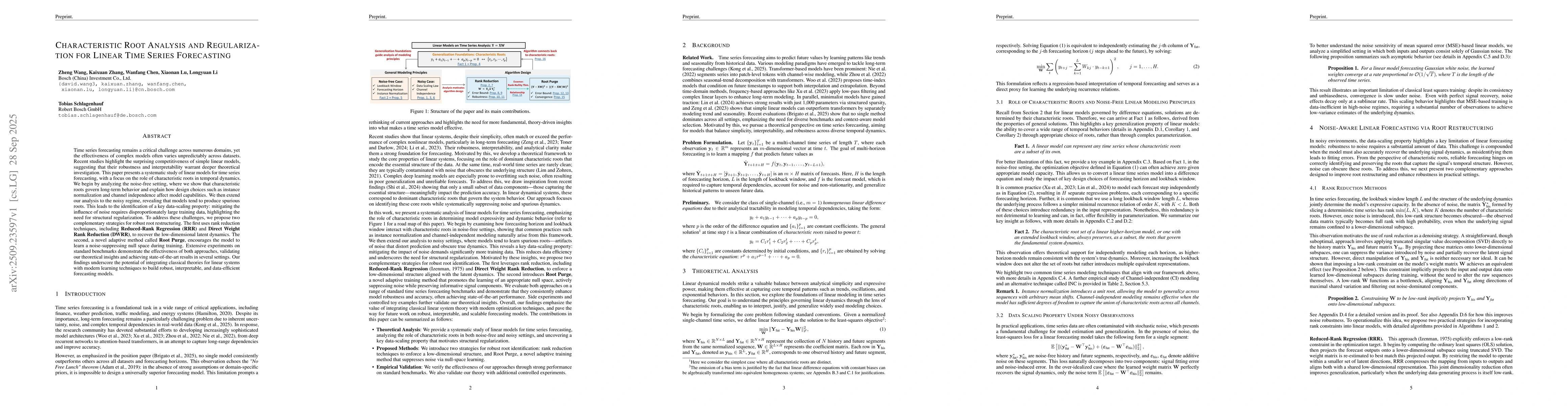Thumbnail for Characteristic Root Analysis and Regularization for Linear Time Series
  Forecasting