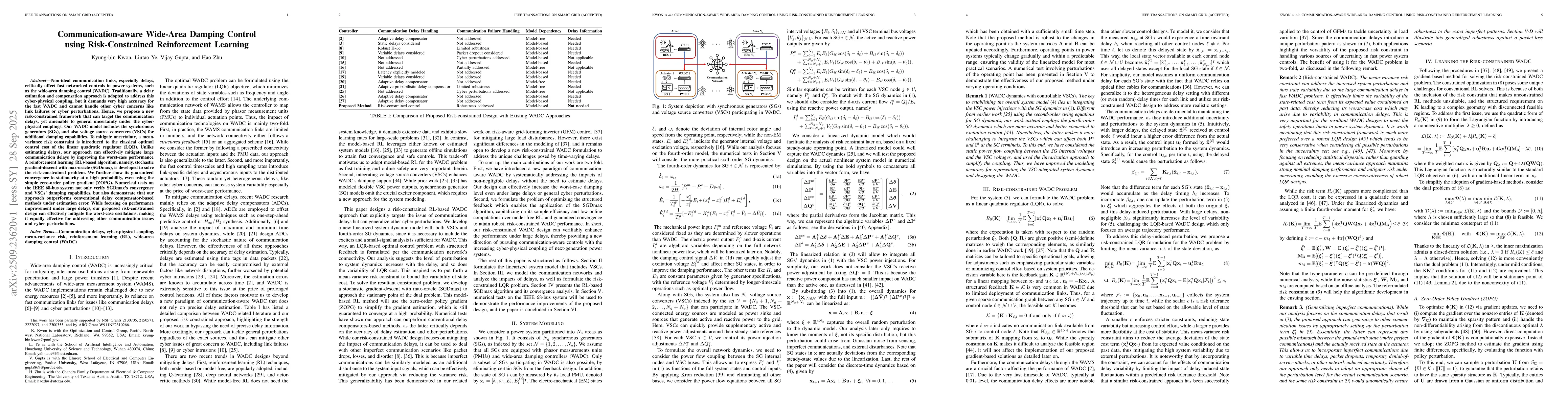 Thumbnail for Communication-aware Wide-Area Damping Control using Risk-Constrained
  Reinforcement Learning