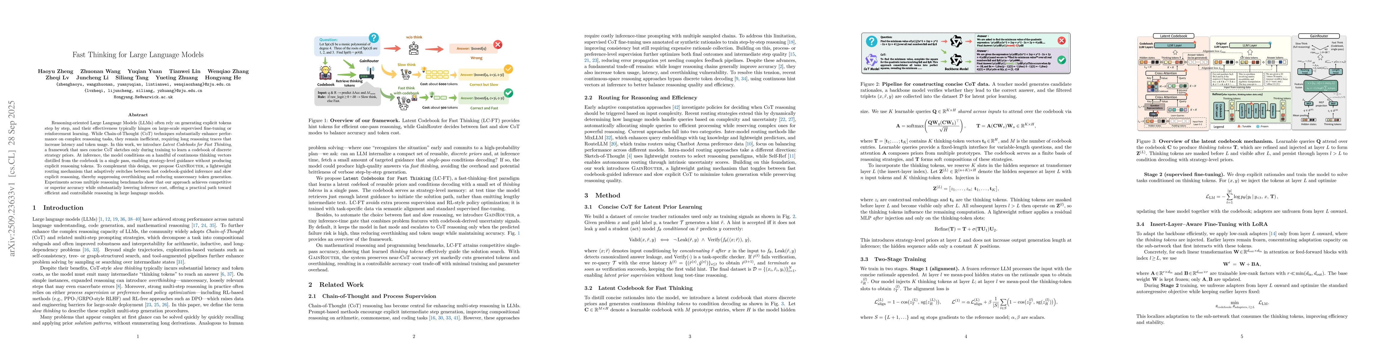 Thumbnail for Fast Thinking for Large Language Models