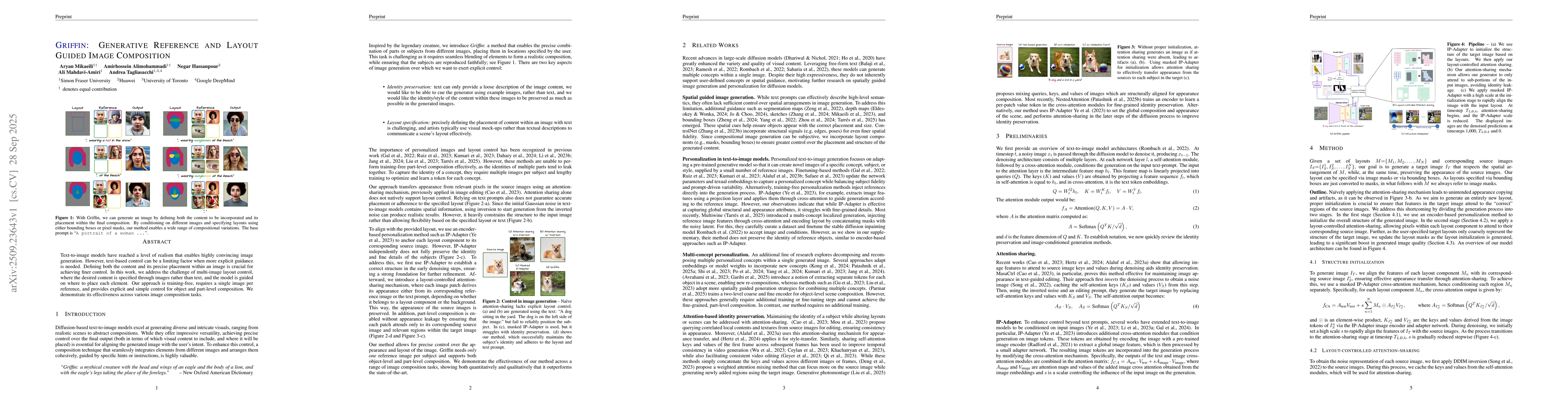 Thumbnail for Griffin: Generative Reference and Layout Guided Image Composition