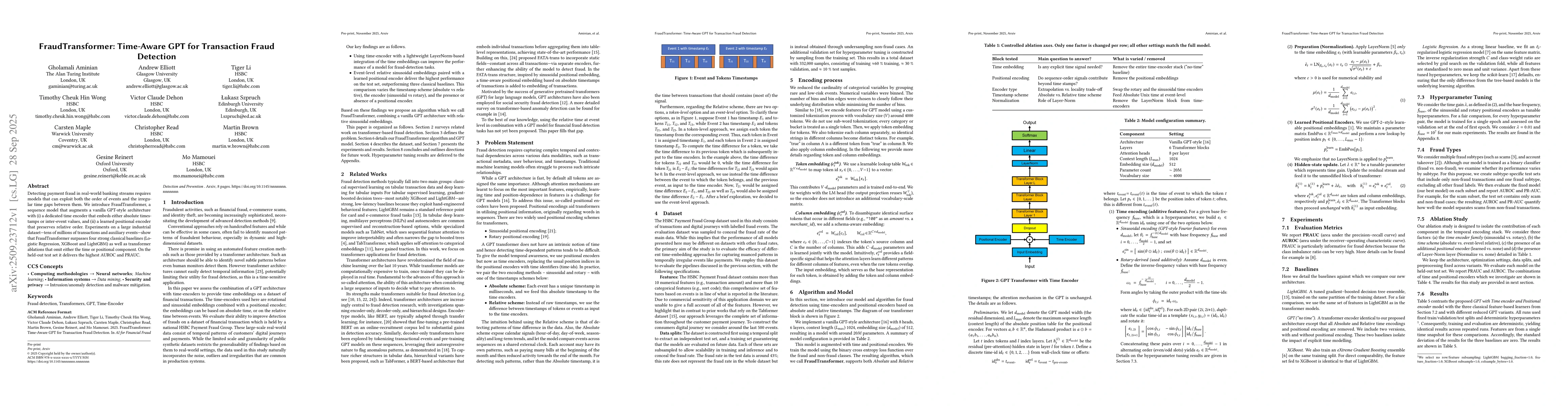 Thumbnail for FraudTransformer: Time-Aware GPT for Transaction Fraud Detection