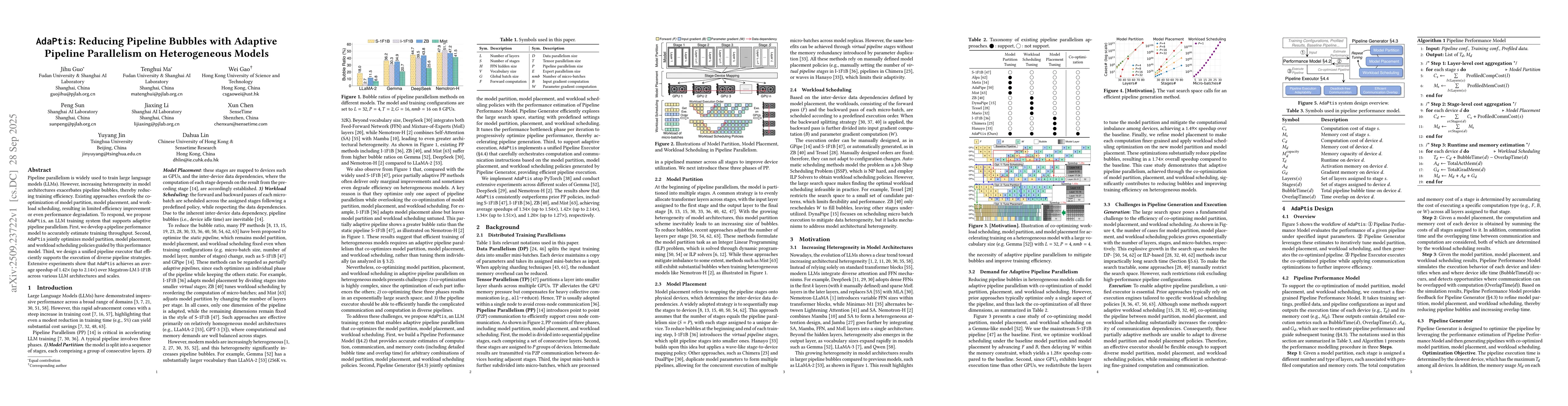 Thumbnail for AdaPtis: Reducing Pipeline Bubbles with Adaptive Pipeline Parallelism on
  Heterogeneous Models