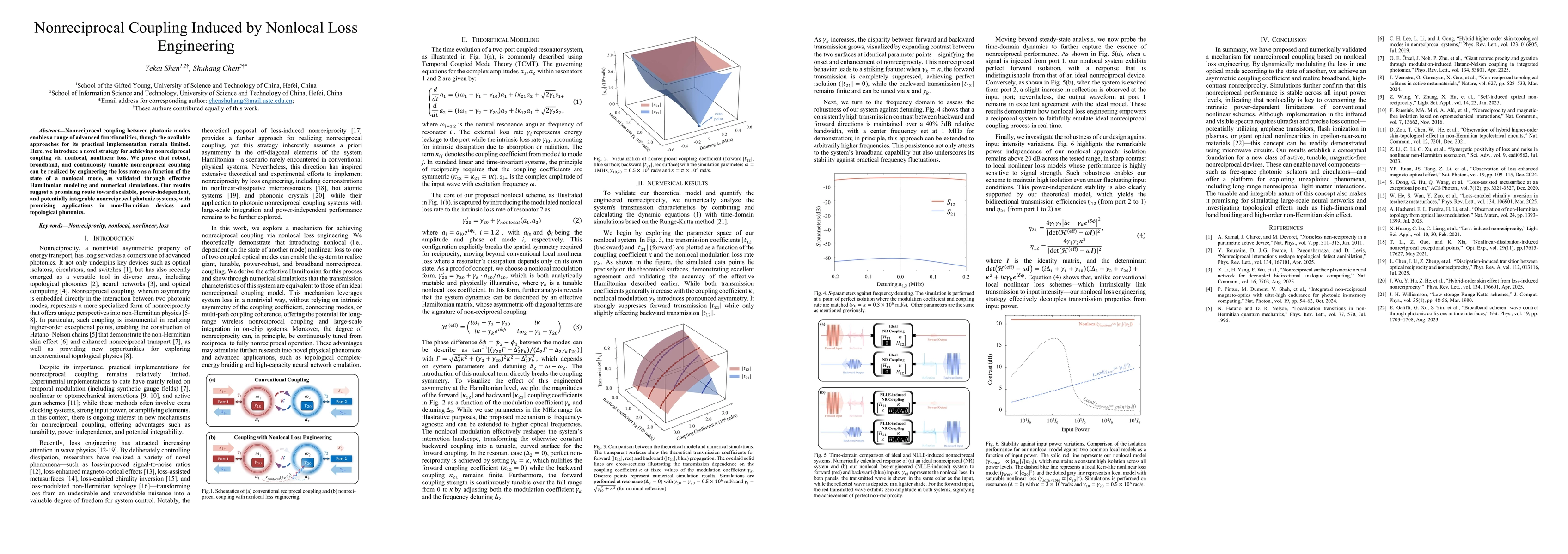 Thumbnail for Nonreciprocal Coupling Induced by Nonlocal Loss Engineering