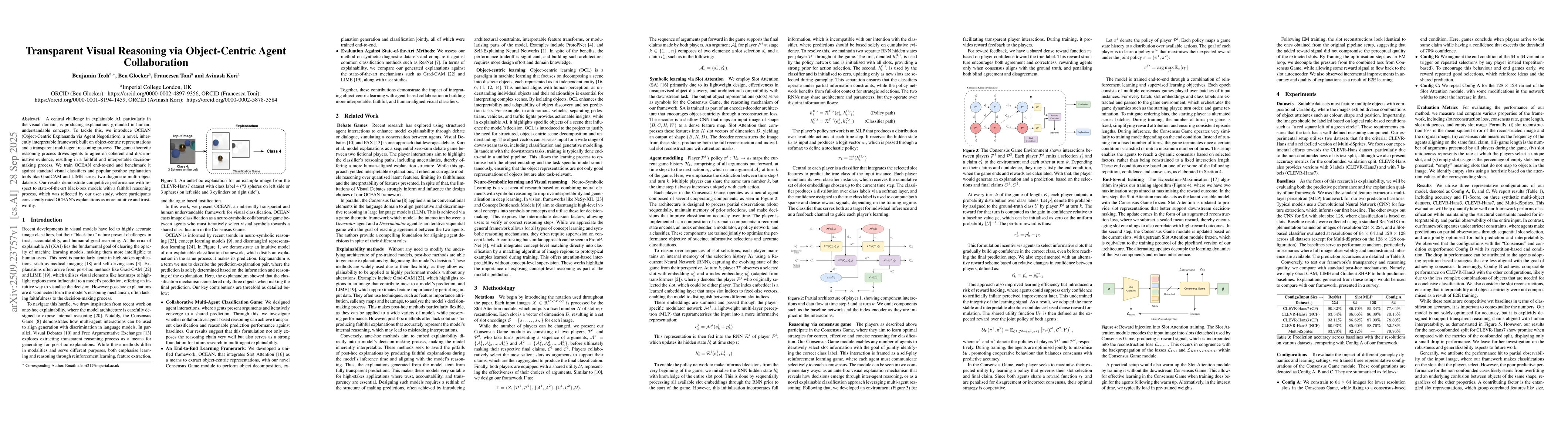Thumbnail for Transparent Visual Reasoning via Object-Centric Agent Collaboration