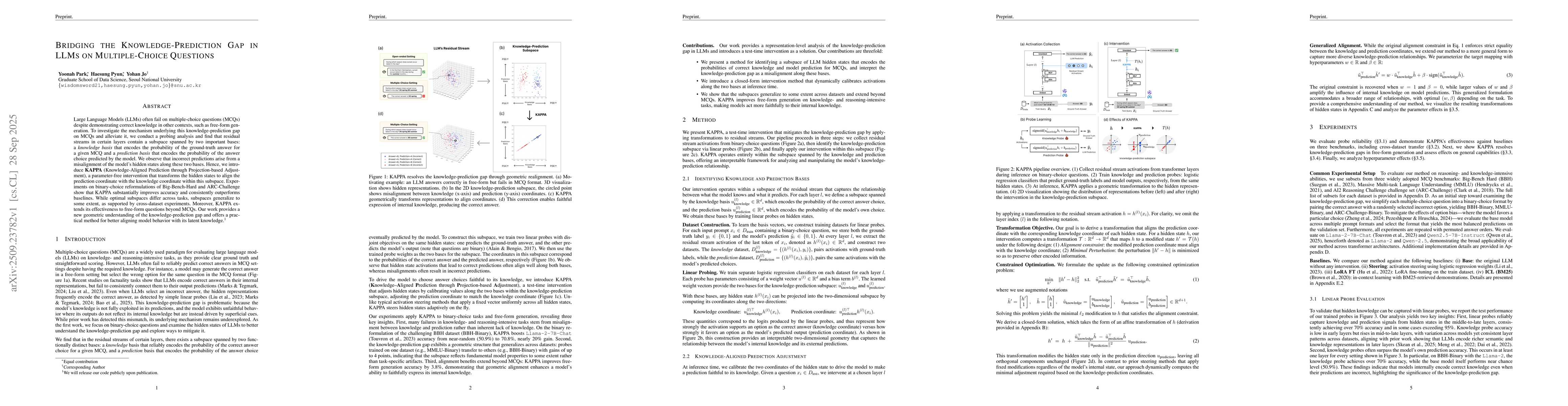 Thumbnail for Bridging the Knowledge-Prediction Gap in LLMs on Multiple-Choice
  Questions