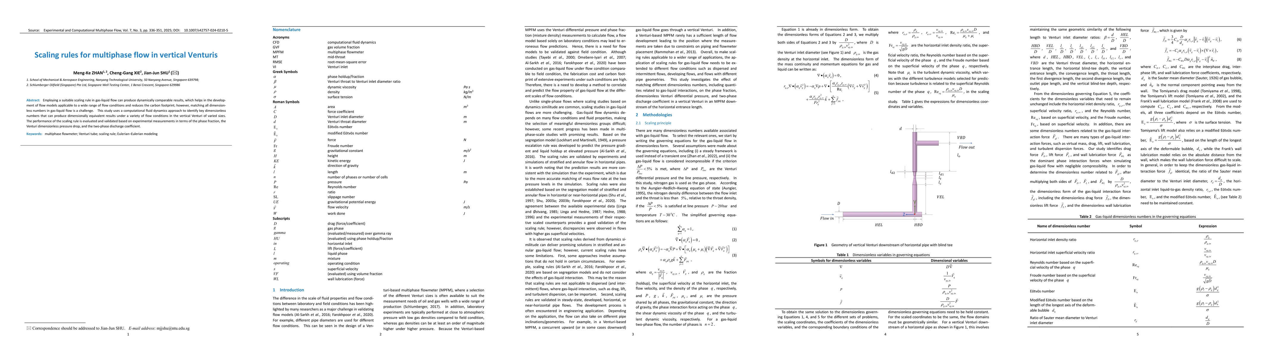 Thumbnail for Scaling rules for multiphase flow in vertical Venturis