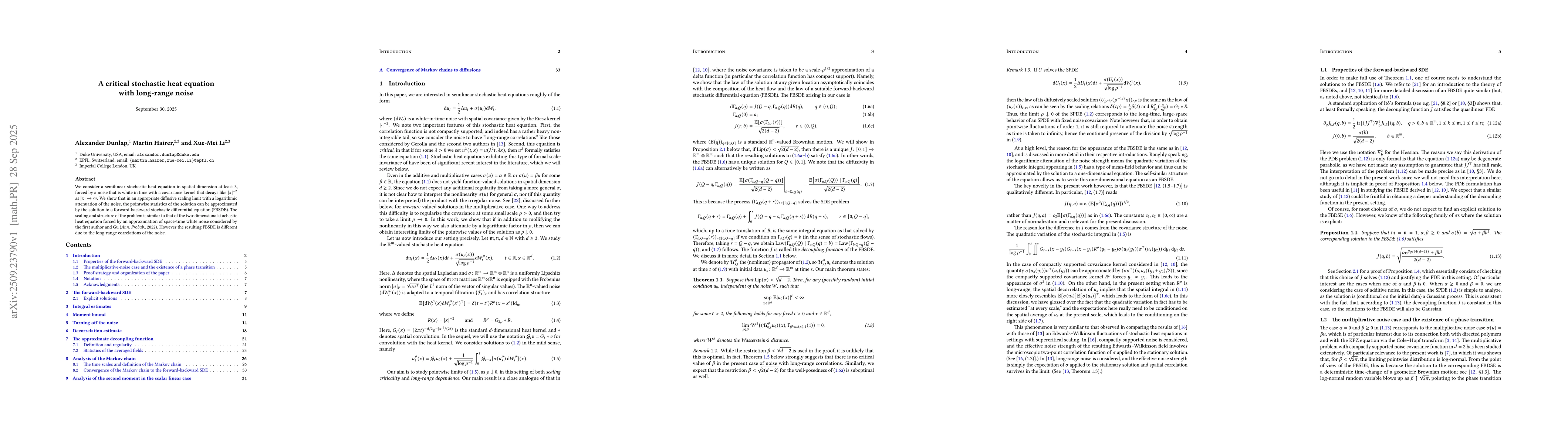 Thumbnail for A critical stochastic heat equation with long-range noise