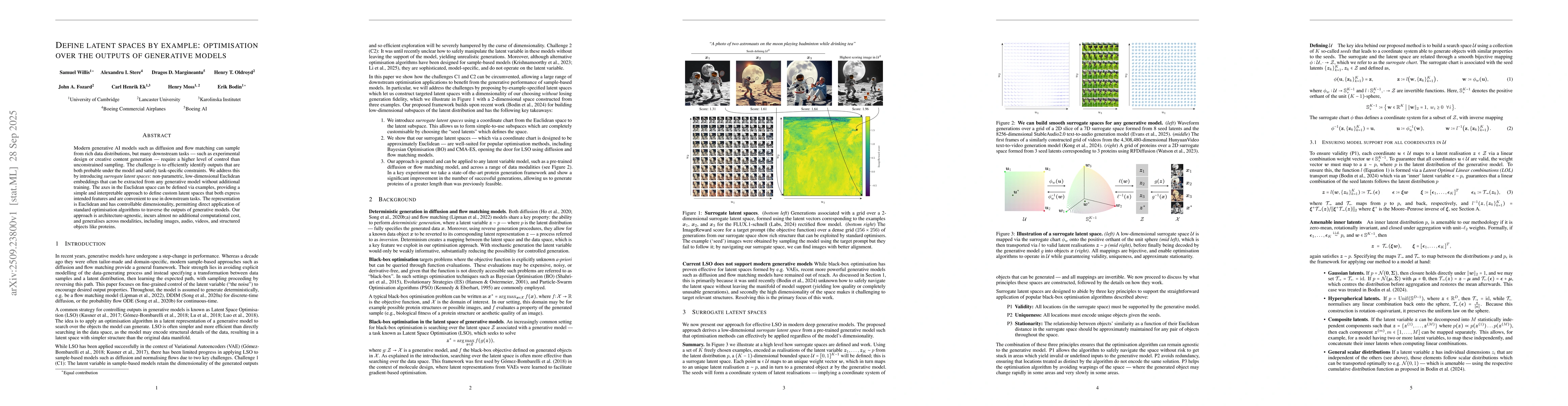 Thumbnail for Define latent spaces by example: optimisation over the outputs of
  generative models
