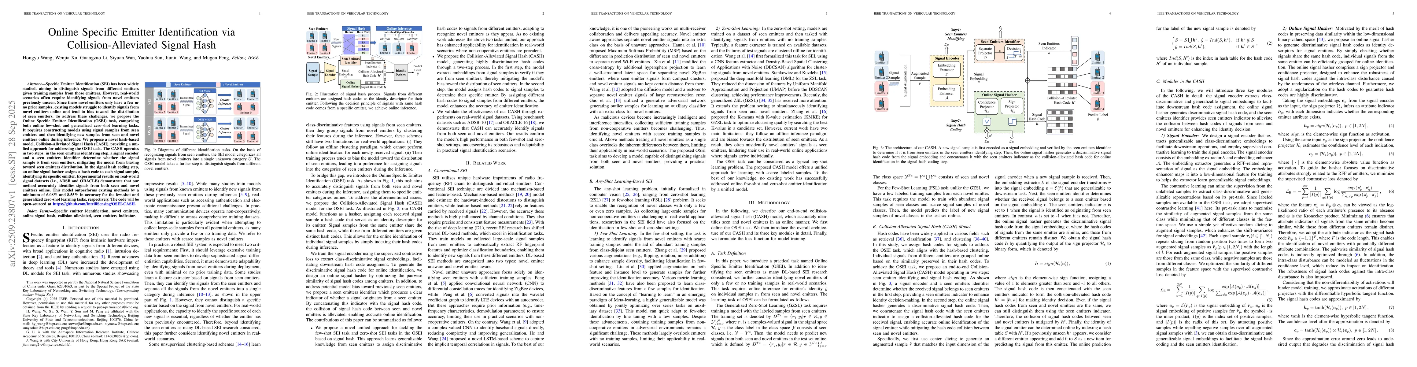 Thumbnail for Online Specific Emitter Identification via Collision-Alleviated Signal
  Hash