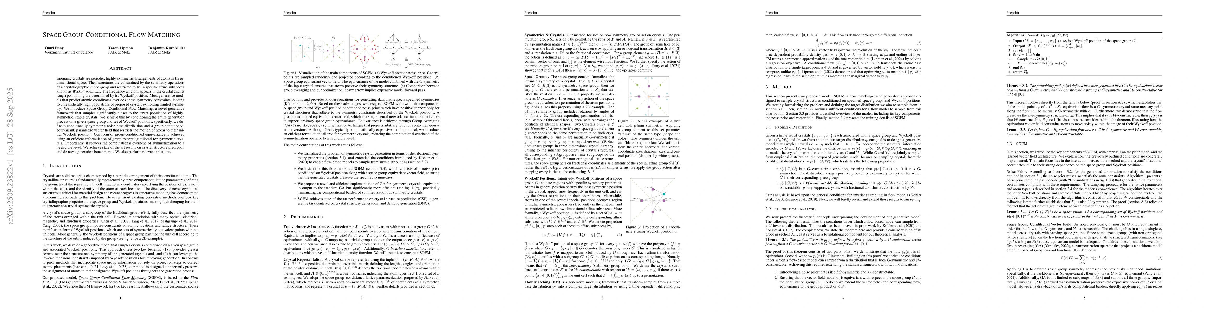 Thumbnail for Space Group Conditional Flow Matching