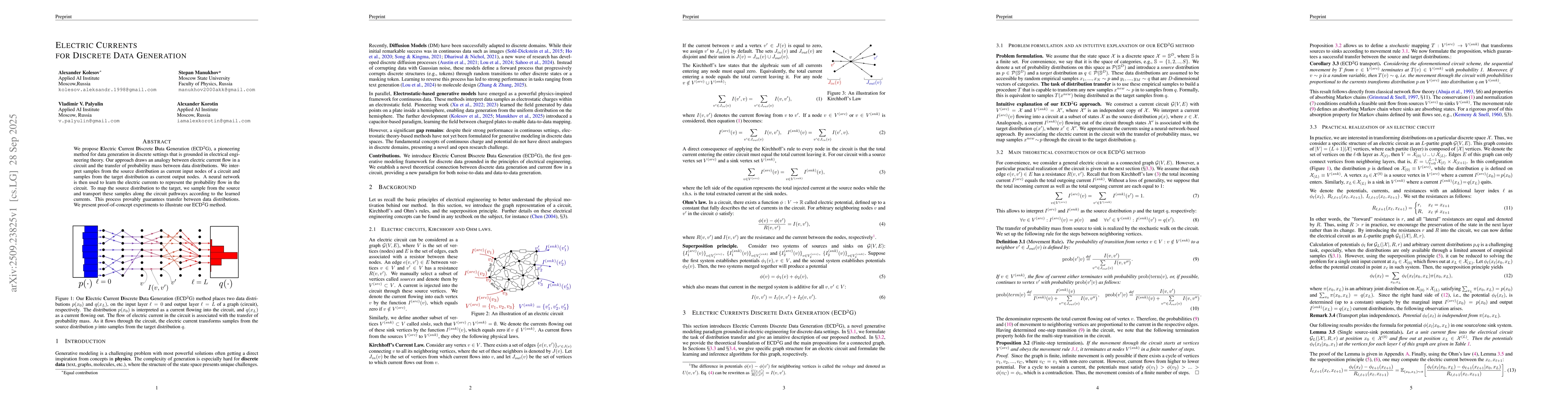 Thumbnail for Electric Currents for Discrete Data Generation