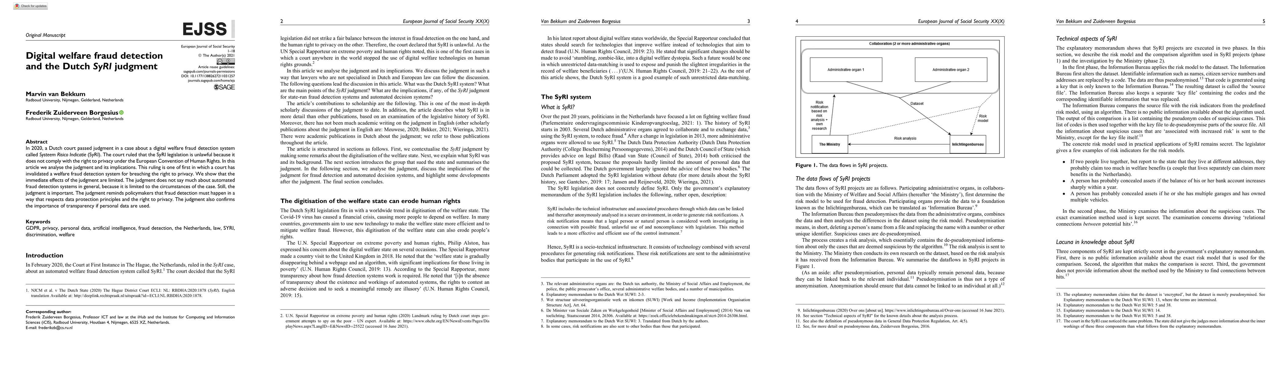 Thumbnail for Digital welfare fraud detection and the Dutch SyRI judgment