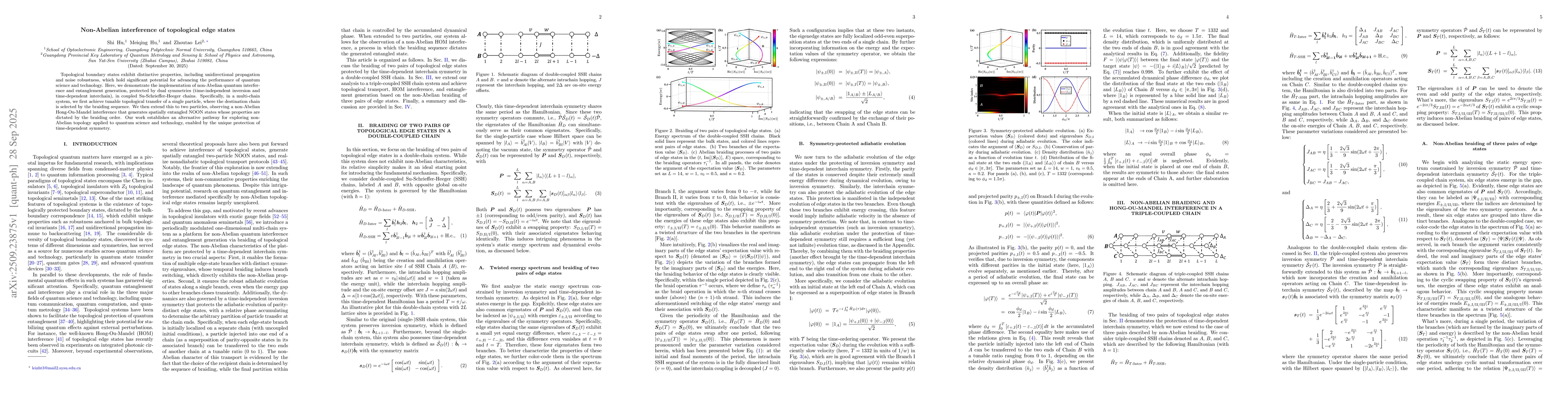 Thumbnail for Non-Abelian interference of topological edge states