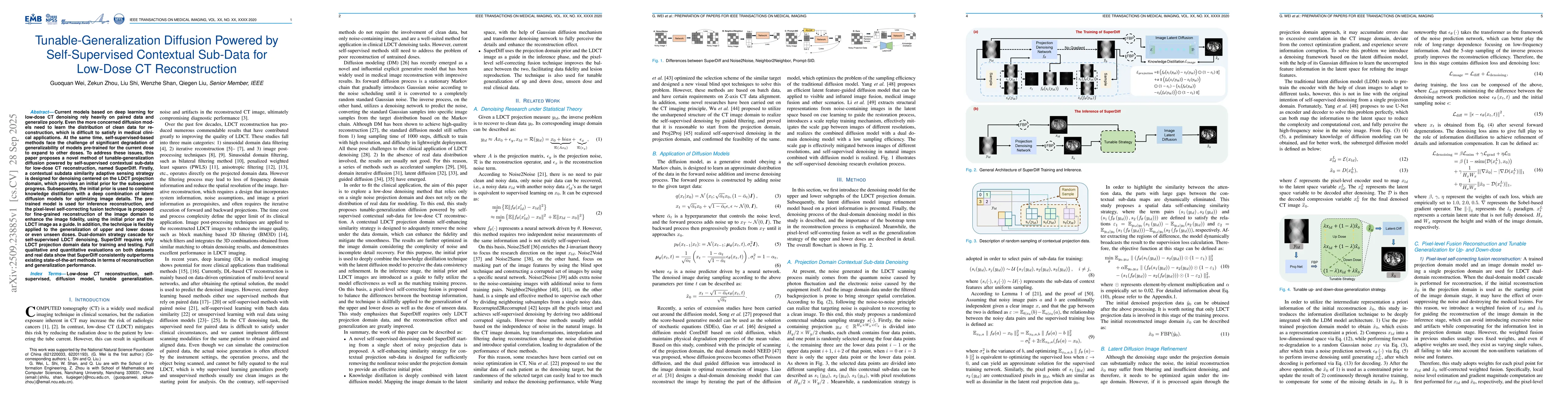 Thumbnail for Tunable-Generalization Diffusion Powered by Self-Supervised Contextual
  Sub-Data for Low-Dose CT Reconstruction