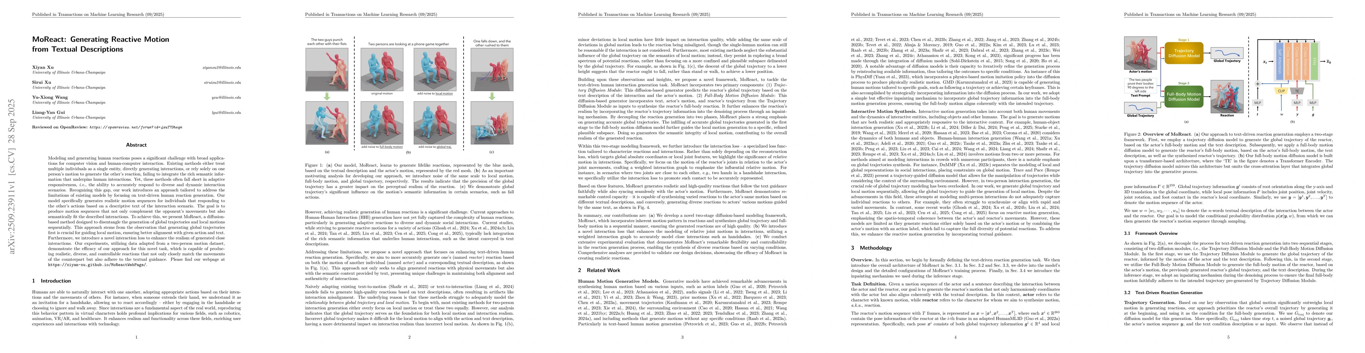 Thumbnail for MoReact: Generating Reactive Motion from Textual Descriptions