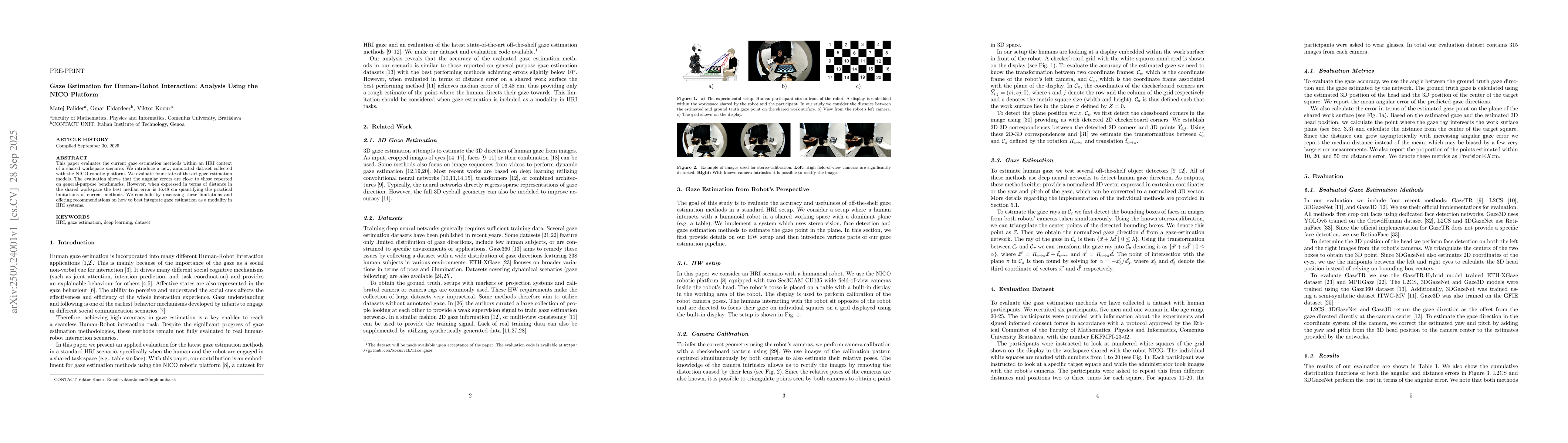 Thumbnail for Gaze Estimation for Human-Robot Interaction: Analysis Using the NICO
  Platform