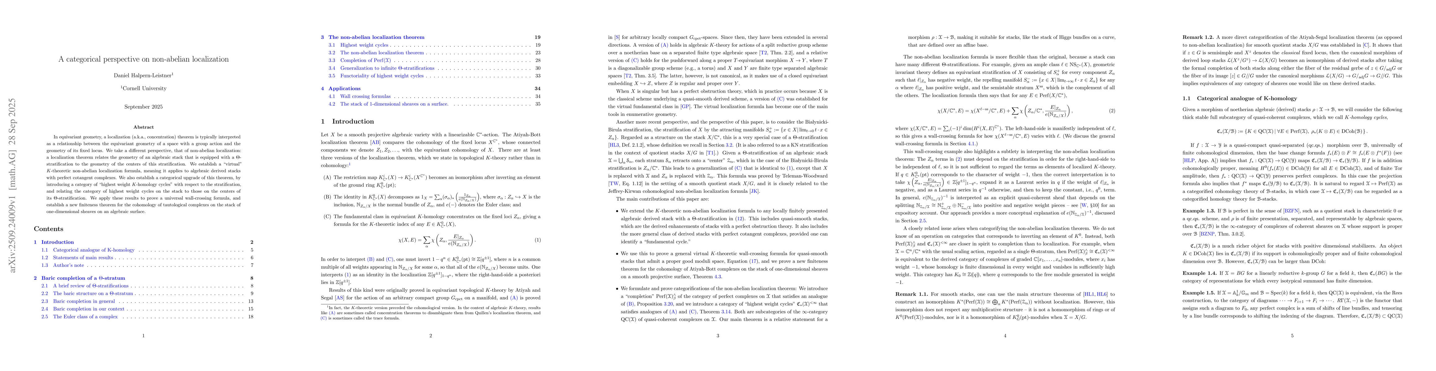 Thumbnail for A categorical perspective on non-abelian localization