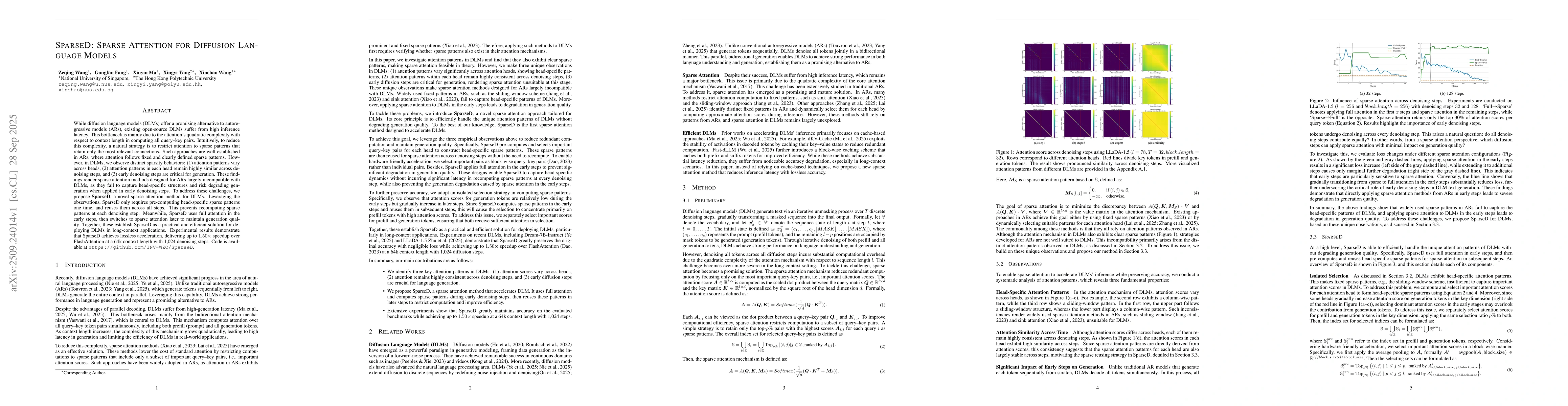Thumbnail for SparseD: Sparse Attention for Diffusion Language Models