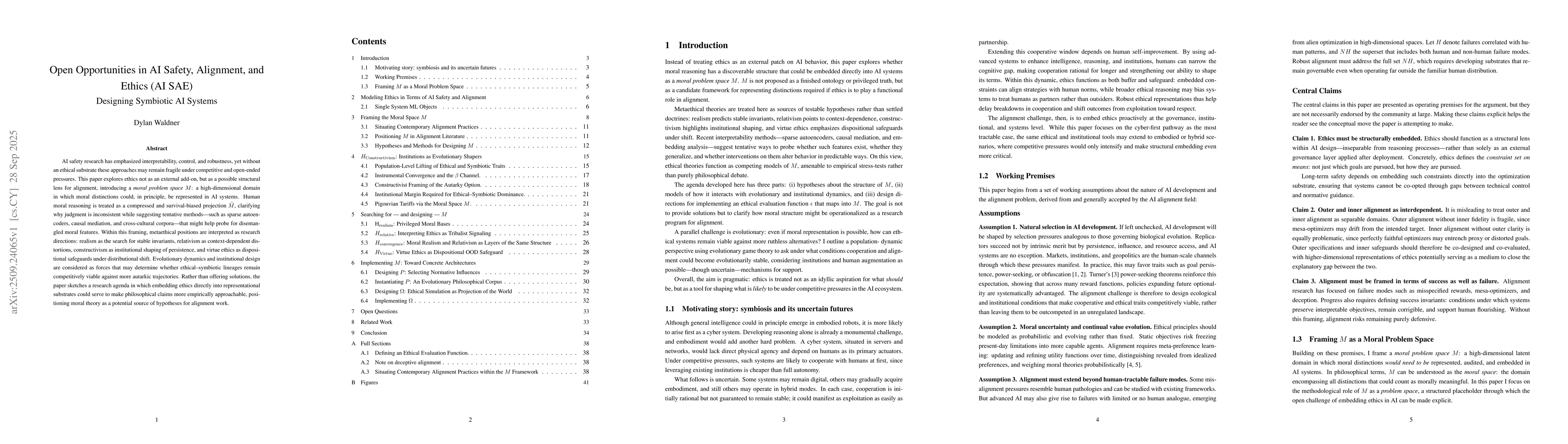 Thumbnail for Open Opportunities in AI Safety, Alignment, and Ethics (AI SAE)