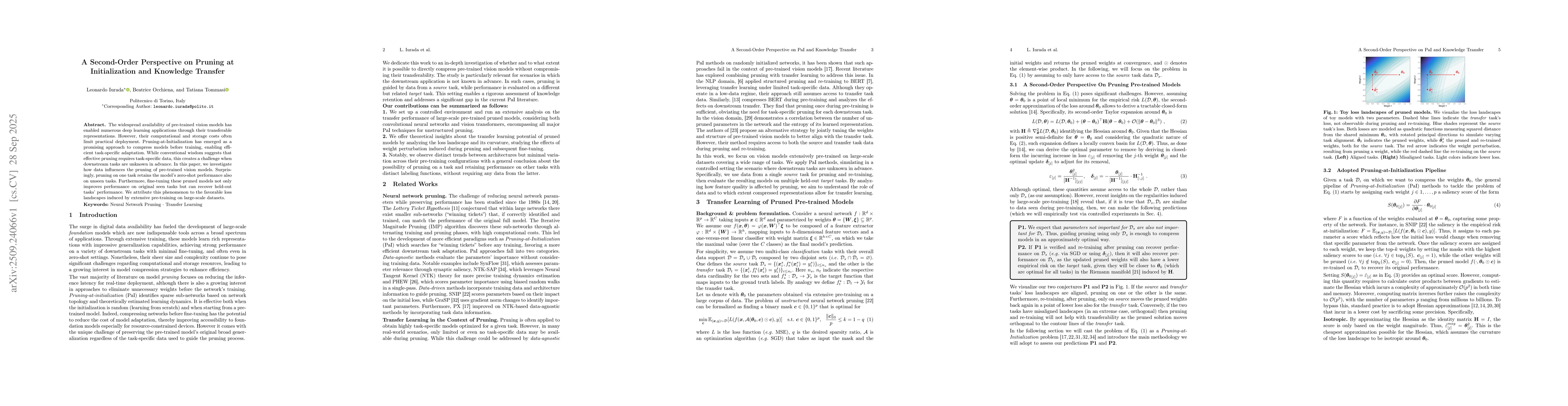 Thumbnail for A Second-Order Perspective on Pruning at Initialization and Knowledge
  Transfer