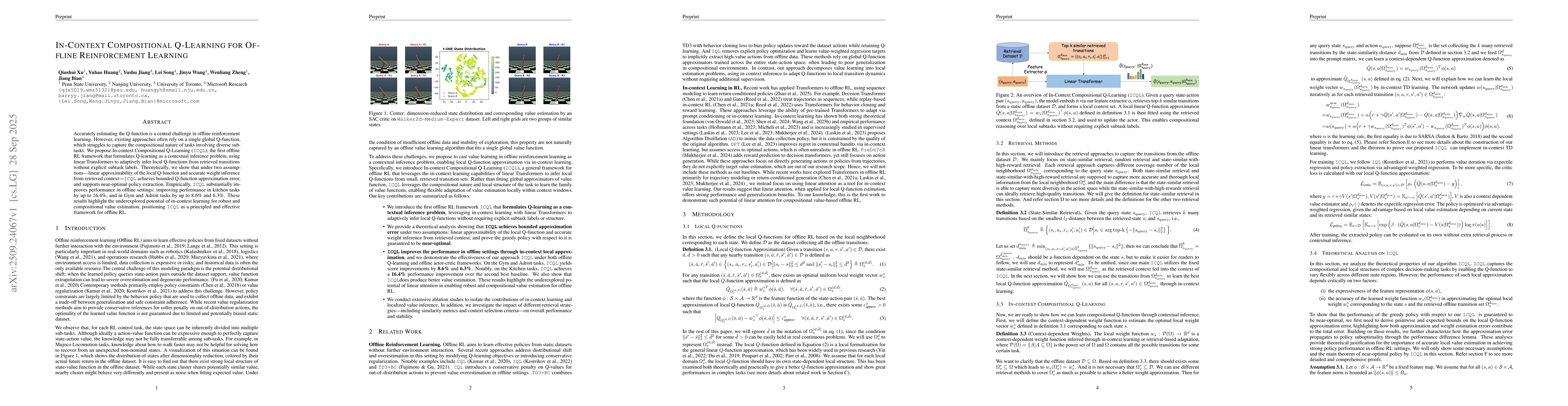 Thumbnail for In-Context Compositional Q-Learning for Offline Reinforcement Learning