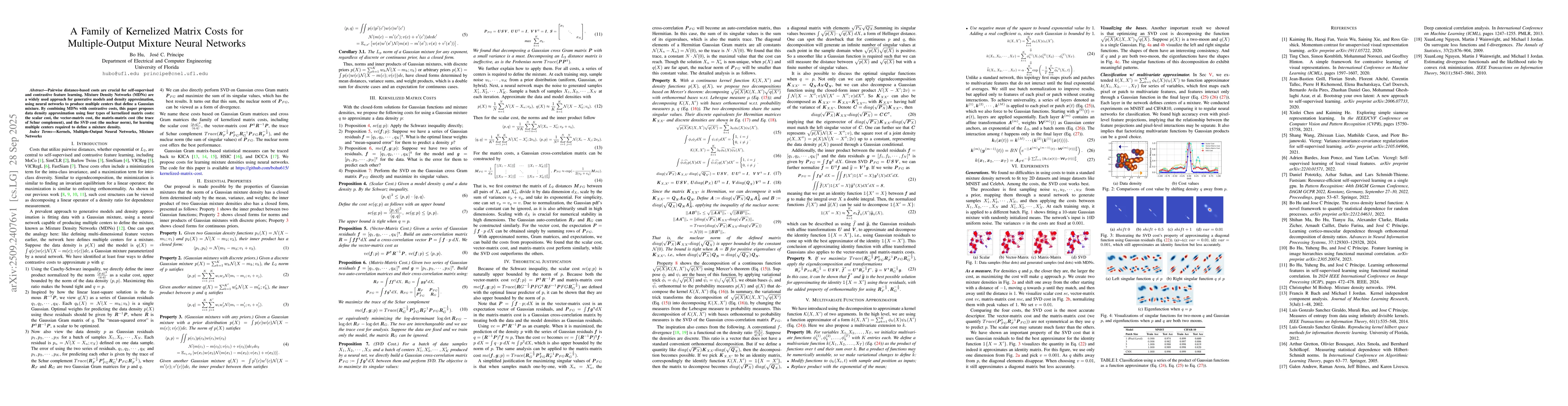 Thumbnail for A Family of Kernelized Matrix Costs for Multiple-Output Mixture Neural
  Networks